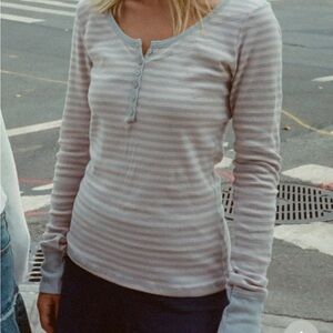 Brandy Melville Zelly Striped Top